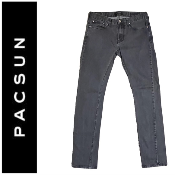 PacSun Jeans Pacsun Skinny Dark Grey Black Jeans 3x32 Poshmark
